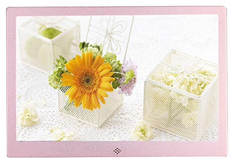 Cornice Digitale Cornice Digitale da 17 Pollici Album Fotografico elettronico a LED Lettore pubblicitario Nero/Argento/Rosa/Oro, risoluzione 1440 Volte; 900P, Calendario di Supporto, Orologio