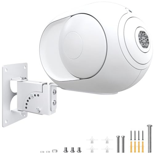 Verstellbare Lautsprecher-Wandhalterung nur kompatibel mit Devialet Phantom II, Surround Bluetooth Lautsprecher Wandhalterung für Phantom II 95dB 98dB, stabil zu halten, Weiß