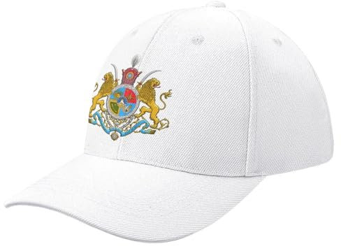 CIZIEOE Baseball Kappe Baseball Cap Iranisches kaiserliches Wappen der iranischen Pahlavi-Dynastie. Kaiserliches Wappen der iranischen Pahlavi-Dynastie. Baseballkappe