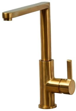 Liquida W25BR 360 Degree Swivel Spout Brushed Brass Kitchen Mixer Tap