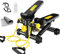 SmPinnaA Stepping Machine Stepping Silent Twisting Action Sportgeräte Fitness Treppe Micro Stepping Machine Mit LCD-Display Und Widerstandsstreifen Übung Gesäß Beine Taille Bauch ，Black-30X30X16CM
