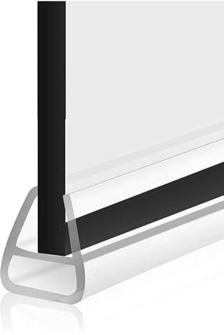 Duschdichtung für Duschtüren, 200cm Ersatzdichtung für Dusche, U-Form Duschtürdichtung, Dichtung für 6/8/10/12mm Glasdicke Glastür Duschwand Badewanne Duschkabine Wasserabweiser (8 mm)