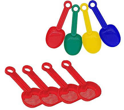 JOINPAYA 8piezas Pala De Arena para Juguetes De Playa Color Candy Herramientas para Excavar Arena De Juguete Playa