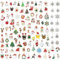 DKDDSSS 114 pcs Weihnachten Anhänger Charm, Mini Weihnachtsanhänger, Charms Anhänger Christmas Charms für Schmuckherstellung Basteln Ohrringe Halsketten Armbänder