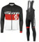 VeloZenith Abbigliamento Ciclismo Uomo Invernale Maglia Bicicletta Termico Vello Giacca e Pantaloni Salopette Con 3D Gel Traspirante Sportivo(XL)