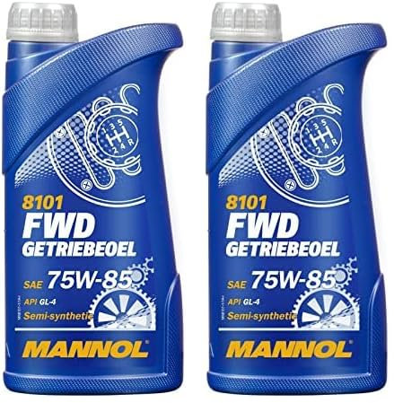 1 Liter Original MANNOL Getriebeöl FWD Getriebeoel 75W-85 API GL 4 (Packung mit 2)