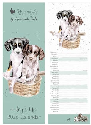 Wrendale Designs - Das Leben eines Hundes Slim Kalender 2026