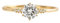 Grewod Eheringe 585er Gold Damen Elegant 6x6 MM Weiß Rund Moissanit Stein Trauringe Ringe Größe 52 (16.6)