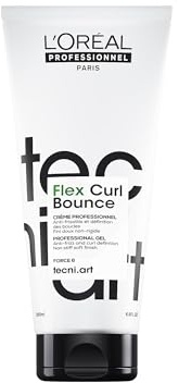 L'Oréal Professionnel Stylingcreme für definierte Locken, Mit Fiber-Reshapern für eine flexible Formgebung ohne zu verkleben, Tecni.Art Flex Curl Bounce, 200ml