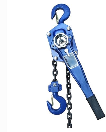 TT-YEC Manuelles Hebebratchet-Hebeverhebel, Tragbarer Hebelschubschaltung, Hebelkette Hebezeuge Mit Hochleistungshaken, 0,75-6 Tonnen Kapazität, 1,5/3/6-Meter-Kette,6t with 3m chain