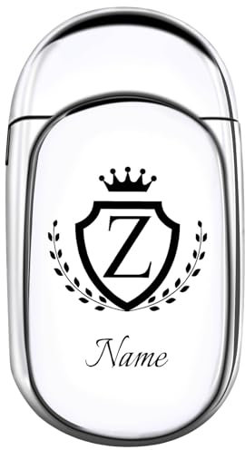 loongway Feuerzeug Personalisiert mit Namen – Schlankes Design, Sturmsichere Jetflamme & Premium-Metallkörper für Herren-Geschenke und Alltagsluxus