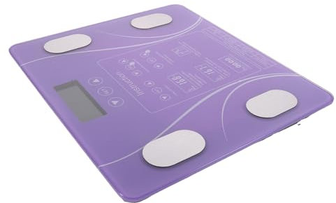 Outanaya Intelligente Personenwaage Batterie Digitale Haushaltswaage Präzise Körpergewichtsanzeige Lila Leicht Zu Bedienen Für Zuhause Modernes Design Für Familie Und