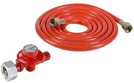 Rothenberger Industrial Set Propan-Konstantregler 4 bar mit Propangasschlauchleitung 2,5m für Anwärmbrenner, Abflammgeräte, Unkrautvernichter mit 3/8“ Anschluss, 5- & 11kg-Flaschen