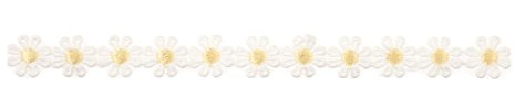 ESSENTIAL| Lace| Guipure| Small Daisy| 13.7 x 15mm| Yellow| ET665YEL