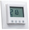 Halmburger digital Raumthermostat ERD55rg mit großem Display inkl. Berker S.1 1-fach Rahmen 10118989 in polarweiß glanz für Fußbodenheizung Stellantriebe 230V stromlos geschlossen (NC)