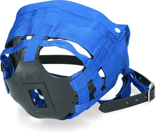 Excellent Pferd Maske - Gesichtsmaske - Pony - Maulkorb - Anti-weide - Blau