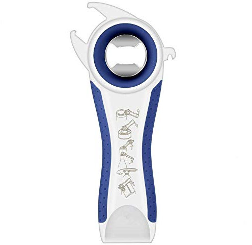 Ysypet Ouvre-bouteille 5 en 1 en acier inoxydable multifonction Bleu