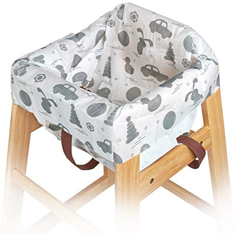 Oopsababy Disposable High Chair Covers for Restaurant and Home 10 Pack for Baby Kids Toddlers to Protect Against Germs and Messy Meals