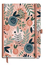 MIQUELRIUS - Terminplaner 2021 Pink Forest - Spanisch, Tagesansicht, Größe 122 x 168 mm, Papier 70 g, fester Einband aus Karton, rosa Blumen