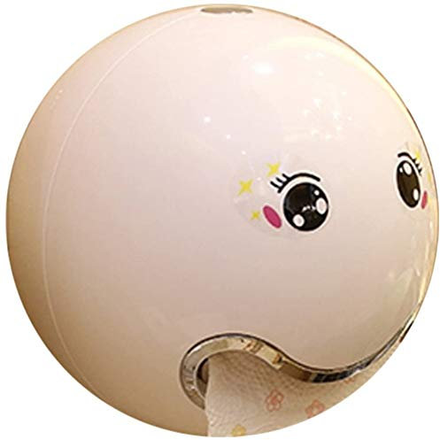 Porte-Papier Toilette Distributeur Support Mural Dérouleur Boîte Rangement Rouleau Papier WC Boîte de Rouleaux de Papier pour Mur Table Salle de Bain Cuisine Hôtel (Blanc)