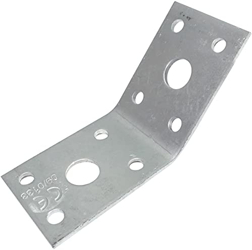 AERZETIX - C48453 - Satz mit 10 montage und befestigungsplatten bei 135° 50x50x35x2.5mm - halterung/winkeleisen - perforierte rahmenhalterung - eckverbindungsplatte