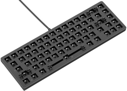 Glorious Gaming GMMK 2 Compact 65% Barebones (Frame Only) – Mechanisches Gaming-Tastaturgrundgerüst, Kompakt-TKL (65%), Aluminium, individuell anpassbar, RGB, Amerikanisch/ANSI Layout - Schwarz