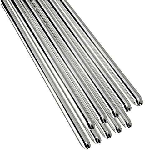 SPORTARC Lot de 10 baguettes de soudure en aluminium à basse température de 50 cm x 3,2 mm. Fil de soudure en aluminium. Baguette de soudure en aluminium Durafix. Soudure à brasage à basse température
