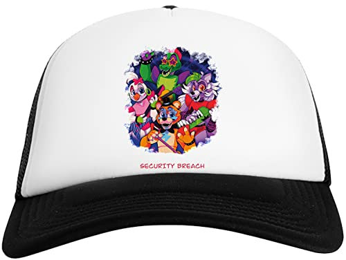 FNAF-Sicherheitsverletzung Herren Damen Baseball Kappe Gittergewebe Zurück Mens Womens Cap Mesh Back