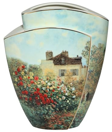 Goebel Artis Orbis Vase Das Künstlerhaus von Claude Monet – Porzellan, Designervase mit impressionistischem Kunstmotiv, 43 x 36 x 21 cm, 67-063-13-1