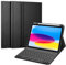 FINTIE Clavier pour iPad (A16) 11ème Génération 11 Pouces 2025, iPad 10ème Génération 10.9” 2022 - Clavier AZERTY sans Fil Bluetooth, Housse Multiposition Fonction Ranger Stylet, Noir