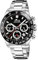 Lotus Herren Chronograph Freedom aus Edelstahl in der Farbe Silber-Schwarz 44mm, Wasserdichtigkeit: 10Bar, 18912/6