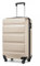 KONO Koffer Trolley Groß Leicht Hartschalenkoffer aus ABS Reisetasche mit 4 Rollen und TSA Schloss Koffer X 75x51x28cm, 90 Liter, Gold