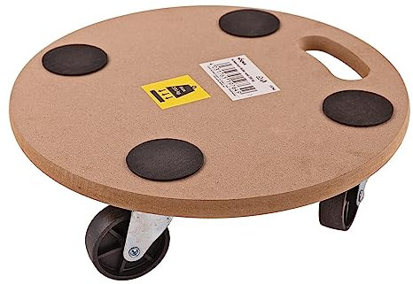 DEMA Möbelroller, Schwerlast-Roller, rund, 200 kg, Pflanzenroller, Rollplatte mit Rädern, für Möbel, schwere Lasten, robust, mobil, praktischer Transport