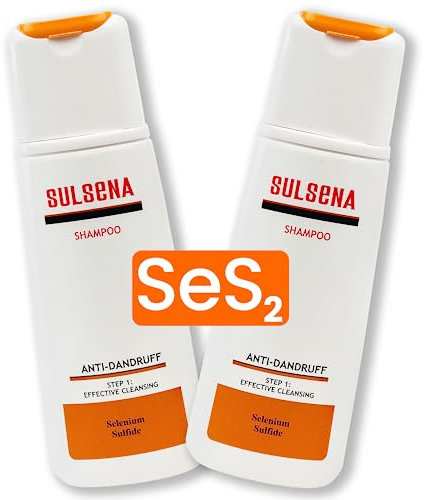 SULSENA Anti-Schuppen Shampoo - Effektiv gegen Schuppenflechte, Anti-Schuppen Shampoo für Herren und Damen, Shampoo gegen Schuppen, Lindert Juckreiz, Ideal für fettiges Haar, Set