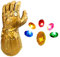 Infinity Gauntlet Thanos Gauntlet Thanos Glove for Kids Adults Light Up PVC Thanos Gauntlet Movable Fingers with Removable Magnet Infinity Stones Halloween Christmas Cosplay Props