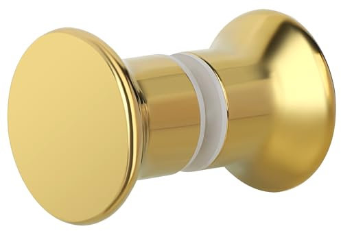 Alise XLS400SB-G Duschtürgriff für Duschtüren, doppelseitig, Schiebetüren, Ersatzteile für Badezimmer-Glastüren, massiver SUS304-Edelstahl, goldfarben gebürstet