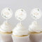 24 Stück Cupcake Topper Schön dass du da bist Kuchen Cake Dekorieren Taufe Fisch Papier Party Dekoration Zubehör Kommunion Tortendeko Kuchendekoraion Konfirmation Muffin Deko Tortenstecker