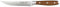 Rockingham Forge Ashwood 12.5cm Serrated Single Steak Knife - Durable Full Tang Natural Wooden Handle - Professional Chef Non-Stick Hammered Finish