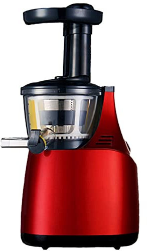 MIIKHI Cold Press Vertical Juicer Machine Slow Masticating Juicer Extractor with Quiet Motor and Reverse Function High Nutrient Fresh Vegetable and Fruit Juice Extractor 45 RPM Easy to Cl, Red