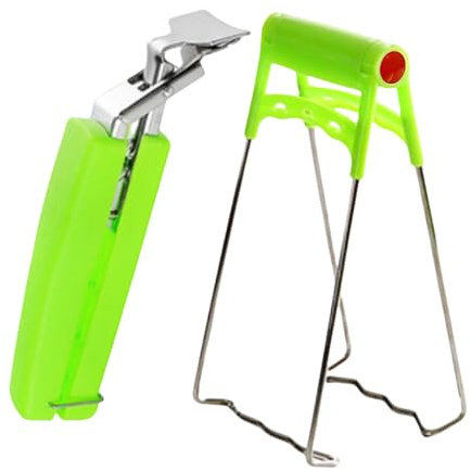 Hot Pan Holder - Stainless Steel Tong Clamp | Heat Resistant Hot Bowl Pan Gripper, Set of 2 Cooking Tongs for Safe Handling, Kitchen Pinch Tongs for Air Fryer Pans, Bowls, and Plates