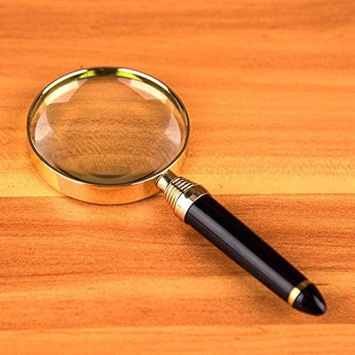 Lupe, tragbare HD-Handlupe, Leselupe für alte Männer, Stempelerkennung, elektronische Reparaturlupe, 60 x 138 mm, 20-Fach HD, tragbar