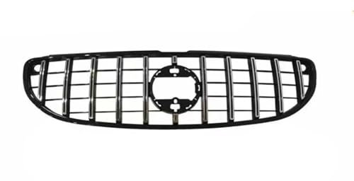 Auto Frontgrill Kühlergrill, Oberes Stoßstangengitter, Für Benz, Für Smart, Für Fortwo W453, 2-türig, 2015 2016 2017 2018 2019 Coupé Kühlergrill(Black Silver)