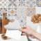 Muralo - Fliesenaufkleber Klebefliesen Selbstklebende Fliesen für Küche Bad Möbel Schrank Wand Mosaikfliesen Küchenruckwand - Beige marokkanisches Mosaik Motiv - 24 Stück 10x10 (60x40cm)