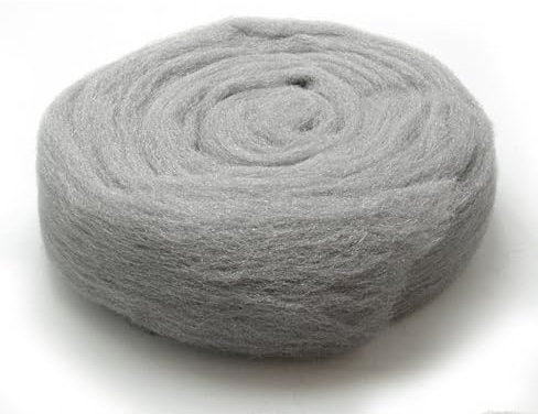 Paille de Fer n° 0 – Rouleau de 200g de Laine d’Acier – Grade Intermédiaire Idéal pour l’Égrénage lors des travaux d’Ebénisterie