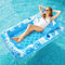 Sloosh Piscina Inflable 180 x 95 cm para Adultos, con portavasos y Respaldo Ajustable, Ideal para Disfrutar del Verano y Disfrutar de una Fiesta acuática (Azul)