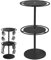 Ruwshuuk Rotierender Sonnenbrillenhalter – 2-lagiges Acryl, um 360 Grad drehbarer Brillen-Organizer – Sonnenbrillenständer, Brillenständer für Uhren, Lesebrillen, Armbänder