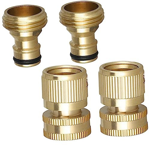 ANDRESLAD 2sätze Gartenschlauch Schnellkupplungen Aus Robuste Und Auslaufsichere Anschlussstücke Für Gartenbewässerung Kompatibel Mit Standard-schläuchen