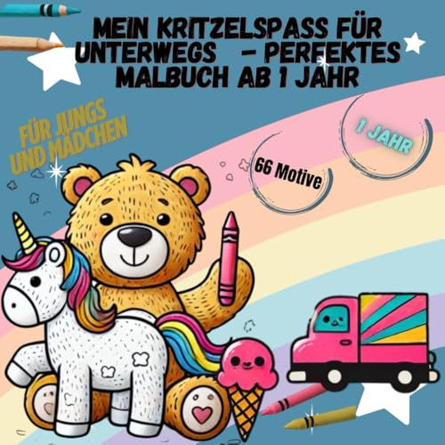 Mein Kritzelspass für unterwegs - Perfektes Malbuch ab 1 Jahr (Kritzelspaß für kleine Künstler)