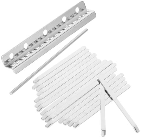 TOYANDONA 1 Satz Kalynba Keys Kalimba-fingerabdeckungen Daumenklavier Selber Machen Kalimba Mbira-kit Tragbares Klavier Kalimba Daumenklavier Selber Bauen Fingerklavier Kalimba Silber Metall