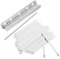 TOYANDONA 1 Satz Kalynba Keys Kalimba-fingerabdeckungen Daumenklavier Selber Machen Kalimba Mbira-kit Tragbares Klavier Kalimba Daumenklavier Selber Bauen Fingerklavier Kalimba Silber Metall